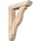 Ekena Millwork Funston Slat Smooth Bracket w/ Offset Brace, Douglas Fir, 5 1/2"W x 22"D x 30"H BKT0604X22X30FST06SDF - alternate 1